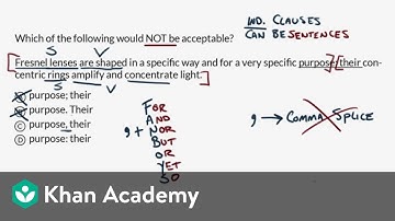 End-of-sentence punctuation — Harder example | Writing and Language Test | SAT | Khan Academy