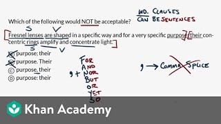 Endofsentence punctuation — Harder example | Writing and Language Test | SAT | Khan Academy