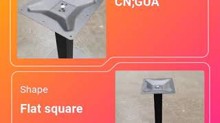 Square Cast Iron Table Base Use for Dining Table