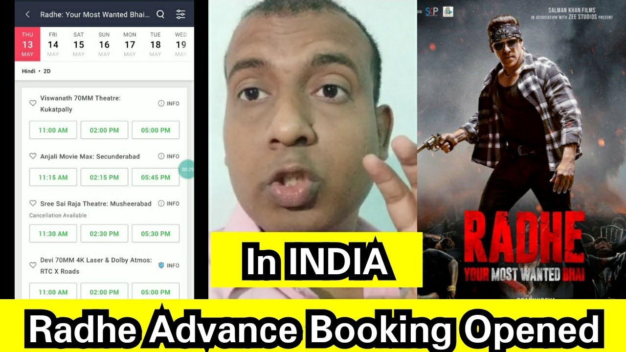 Radhe Movie Advance Booking Opened In India, Big News For Bollywood Lovers