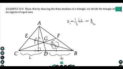 Medians divide a triangle into six regions of equal area