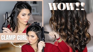 How to Curl with a Clamp Iron | EASIEST Tutorial on Youtube! GUARANTEED!