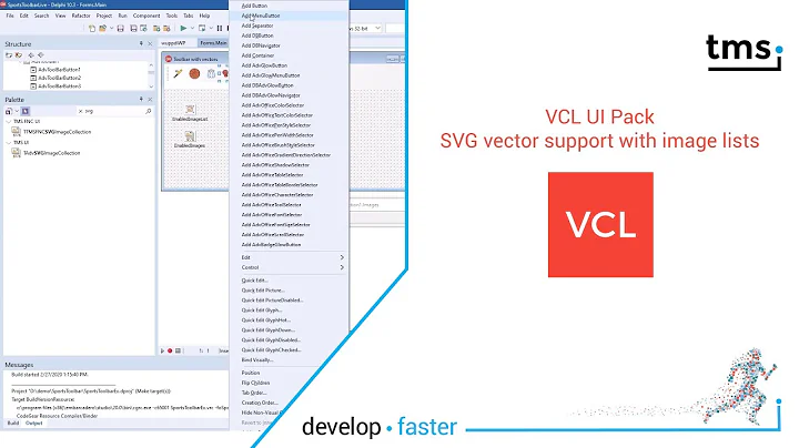 TMS VCL UI Pack: SVG vector support with image lists