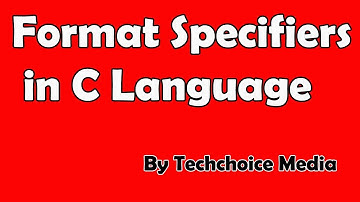 Format Specifiers in C program