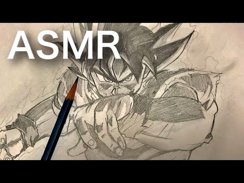 孫悟空 身勝手の極意兆を鉛筆で描いてみた！/ASMR Pencil Drawing Ultra Instinct Goku