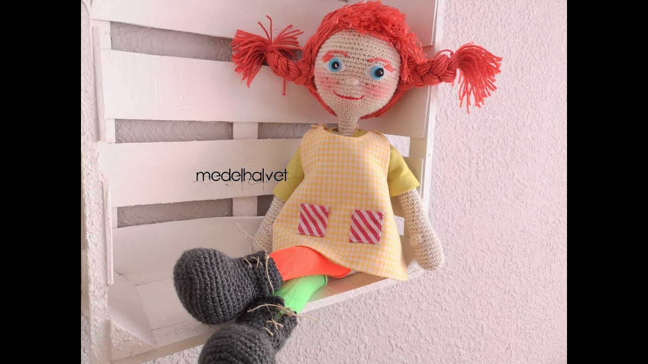 MUÑECA AMIGURUMI_ Pipi Calzaslargas ( Parte 1) Tejemos las piernas 