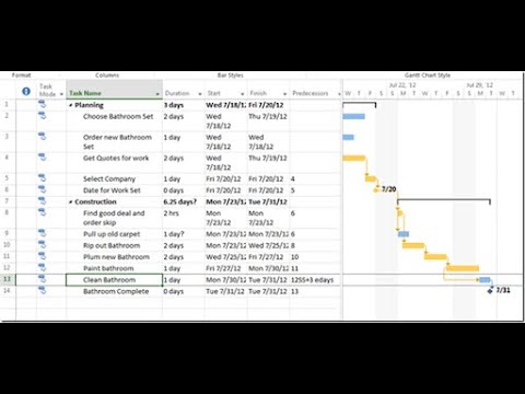 Update MS Project - Adding Predecessors