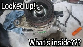 what's inside a locked up AC compressor???