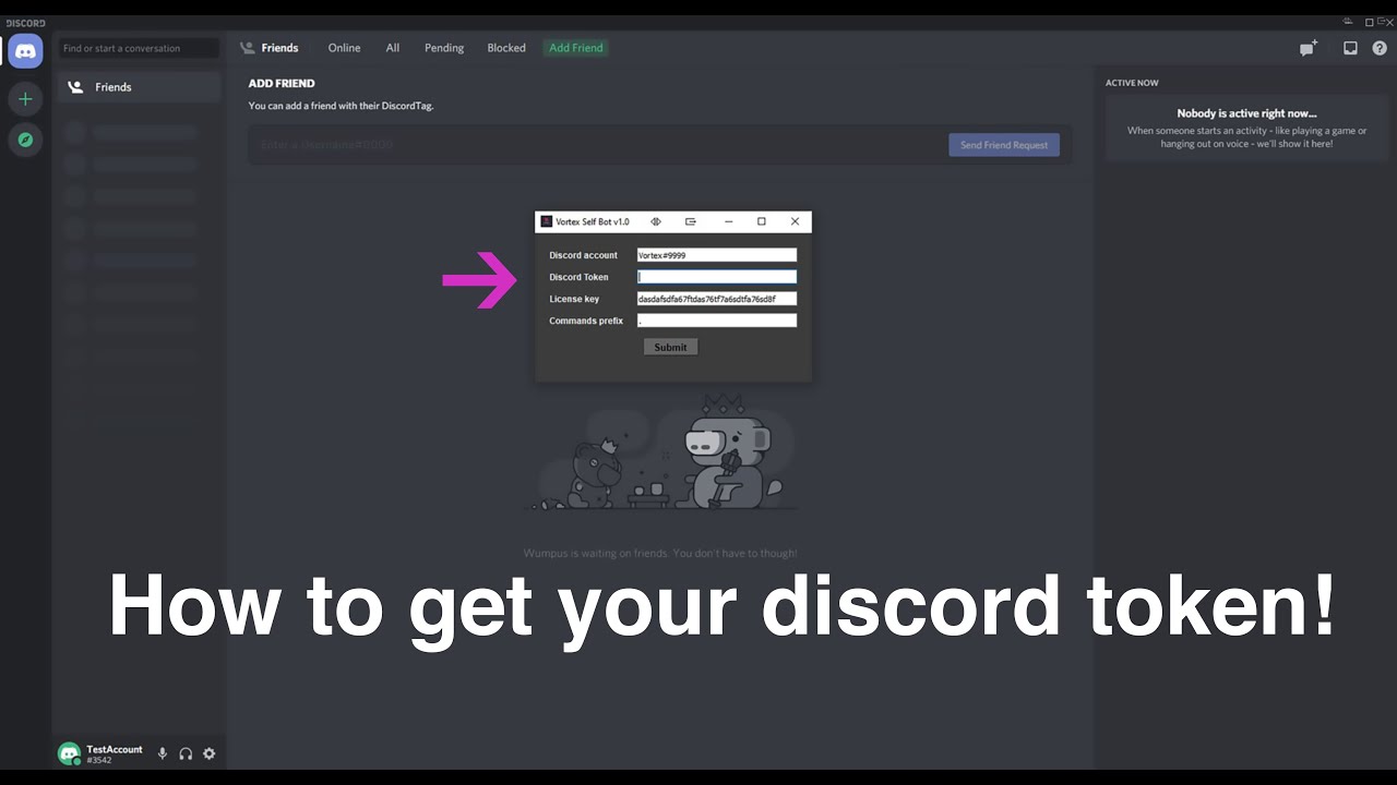 How to get your discord token? (Vortex self bot) - YouTube