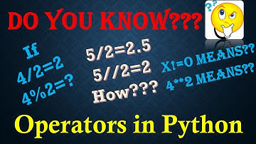 Operators in python in just 10 minutes | python for class 11th and 12th | Python Tutorial in Hindi