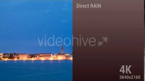 Two Types Rain In 4K | Motion Graphics - Envato elements