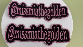 Custom Embroidery Patch, 2 Pieces Personalized Iron on Letters Sew on Name Tag Hook & Loop Patches f