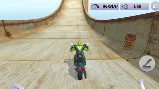 Superhero Bike Stunt Mega Ramp :Impossible Stunts | bike games | android gameplay screenshot 4