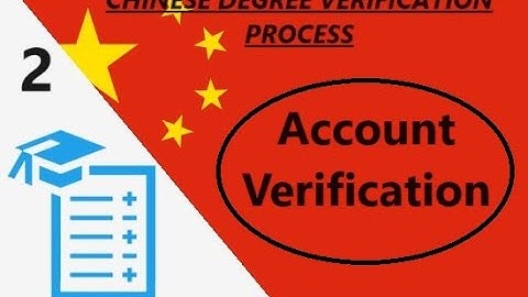 Account Verification to proceed the degree verification process