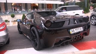 I spotted a full black ferrari 458 spider with red interior, adv.1
rims, and lots of carbon in monaco. the car came from kiev, ukraine
had toyota landc...