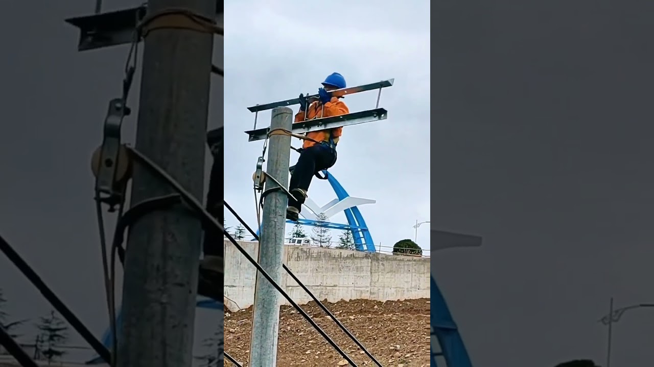 Placement of high voltage lines. 