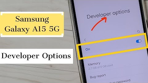 Samsung Galaxy A15 5G | How to Enable / Disable Developer Options
