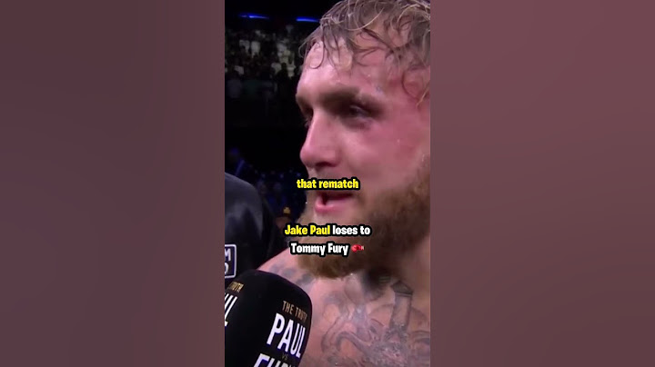 Jake Paul Loses To Tommy Fury 🥊