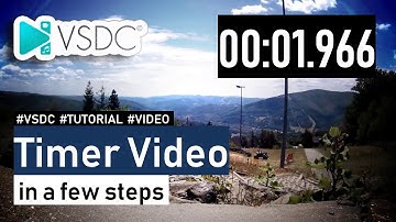How to add Timer to Video - In VSDC free Video editor. #VSDC #TUTORIAL #VIDEO