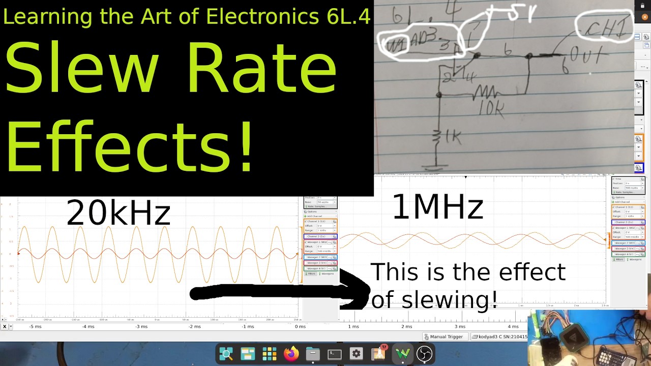 Slew Rate of Op Amp Visual With Analog Discovery 3 (6L.4 of LAOE) - YouTube