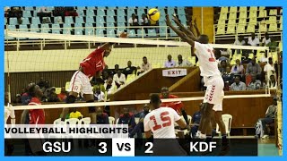 GSU vs KDF CLASH! Men's Kenya VOLLEYBALL PLAYOFFS| GSU 3-2 KDF