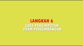 TUTORIAL PRODESKEL | LANGKAH 6 : Input Form Perkembangan