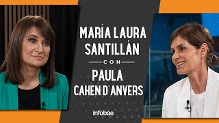 Paula Cahen D'anvers con María Laura Santillán; 