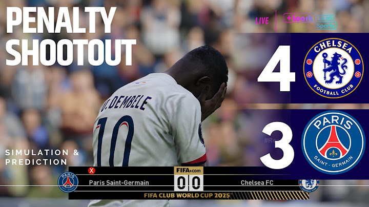 Tirs au but: PSG 3-4 Chelsea Finale de la Coupe du Monde des Clubs 2025 Simulation de jeux vidéo