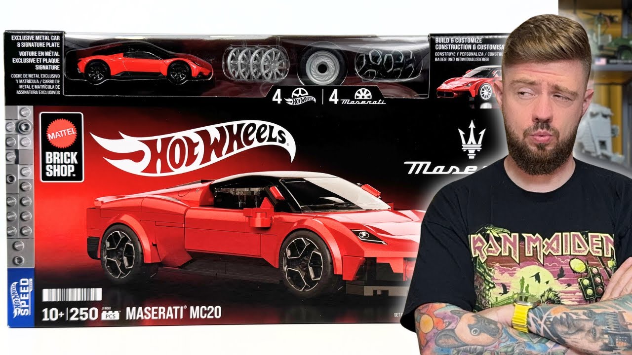 HotWheels Maserati MC20 ビルドキット Mattel Brick Shop Klocki Hot Wheels Speed Series Maserati