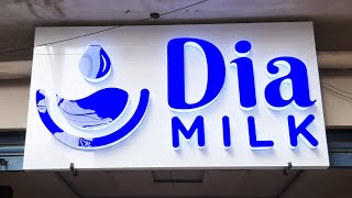 Led sign board 3d latter ,  Dia milk