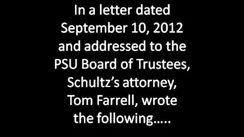 Gary Schultz and the "secret file"