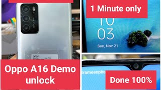 Oppo A16 Demo Remove Chp2269All Oppo Demo Unlock