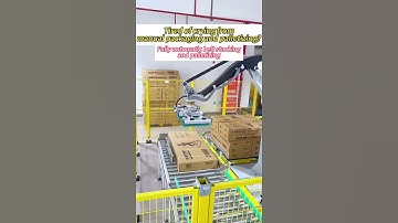 No more sweat, just pure speed. 💨 - Automatic strapping and palletizing