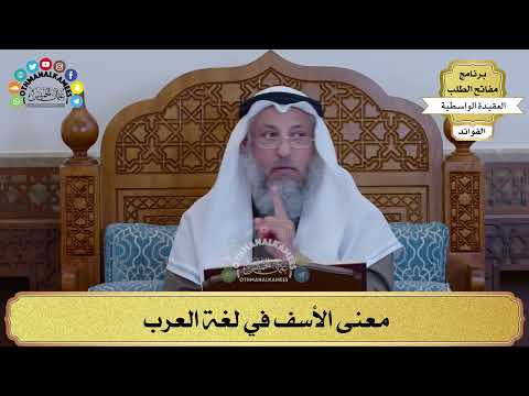 34 - معنى الأسف في لغة العرب - عثمان الخميس