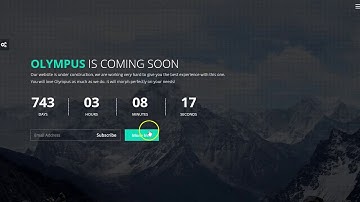Olympus - Responsive Coming Soon Template