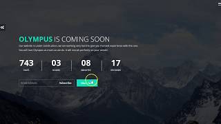 Olympus - Responsive Coming Soon Template