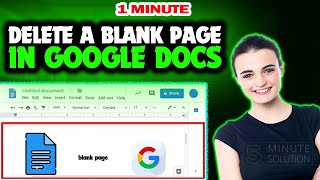 How to delete a blank page in google docs 2024 (Quick & Easy)