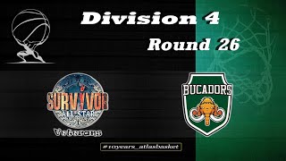 Atlasbasket - Division 4 - Round 26 - SURVIVORS VETERANS vs BUCADORS