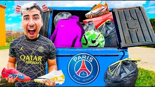 FOUILLER LES POUBELLES DES PLUS GRANDS MAGASINS DE FOOTBALL 😈 (JACKPOT)