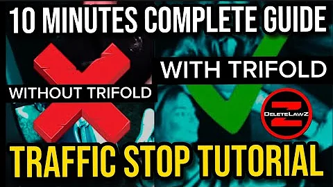 TRIFOLD GUIDE; HOW TO USE TRIFOLD WHEN STOPPED BY POLICE