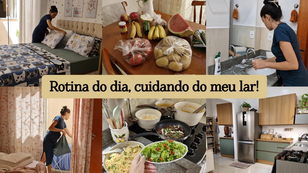 COLOCANDO A CASA EM ORDEM ✨️-Rotina diária com organização e limpeza/Varejão, almoço e lembranças🏠🍋