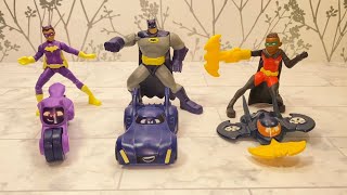 Burger King Batman BATWHEELS 2023 COMPLETE SET of 6 Review Fast Food Collection - Happy Meal