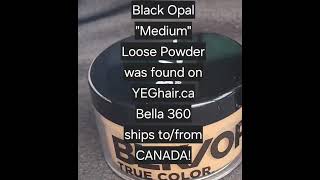 Black Opal MEDIUM Loose Powder Makeup  (cylinder) hypoallergenic cosmetics! Shipped TO &amp; FROM Canada