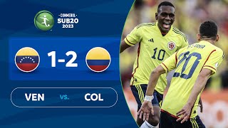 VENEZUELA vs. COLOMBIA [1-2] | RESUMEN | CONMEBOL SUB20 2023