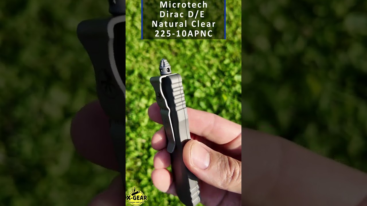 Microtech Dirac D/E Natural Clear 225-10APNC