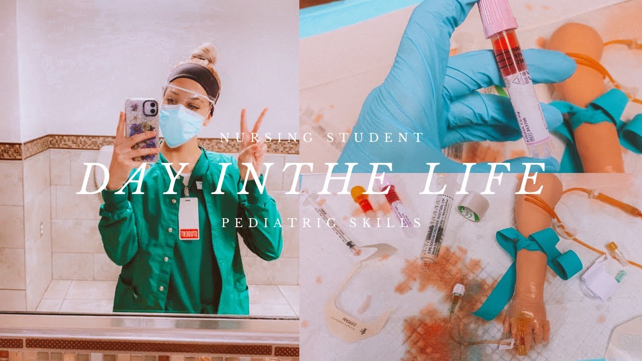 day in the life of a nursing student // PEDIATRIC SKILLS - YouTube