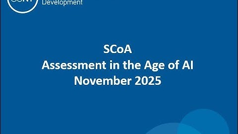 SCoA - Assessment in the Age of AI