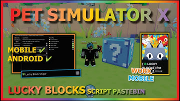 PET SIMULATOR X Script Mobile UPDATE LUCKY BLOCKS AUTO FARM | CONVERT | LUCKY BLOCK SNIPER 🍀