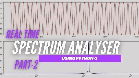 Realtime Audio Spectrum Analyser Using Python 3 | Part 2
