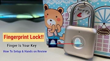 How to Setup Smart Fingerprint Lock | Xiaomi Youpin Fingerprint Padlock Unboxing & Review